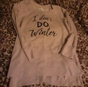 Maurices I Dont Do Winter Christmas Holiday Graphic Sweater Womans XL